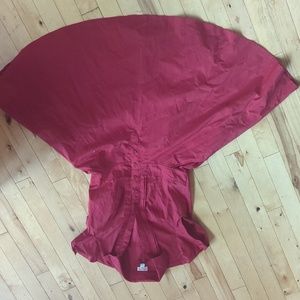 Short sleeve red a line mini dress